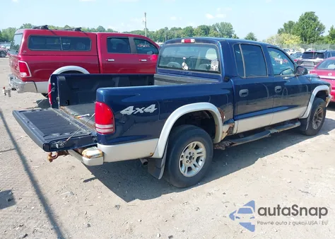 2003 Dodge Dakota Quad Slt из США, поврежденный, VIN 1D7HG48N33S184726